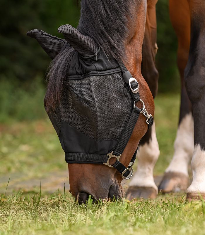 Waldhausen PREMIUM Fly Mask with Halter – maska przeciw owadom z kantarem