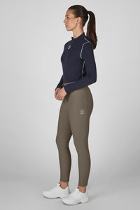 Eskadron Dynamic A/W 2026 Legginsy jeździeckie COSY FULL GRIP Powdertaupe