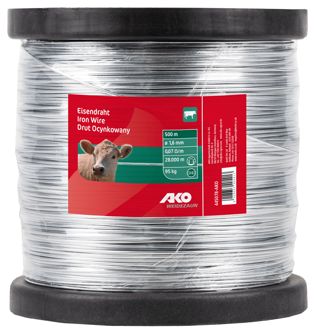 Drut Ogrodzeniowy AKO ocynk do Ogrodzeń Elektrycznych 500m FI 1.2