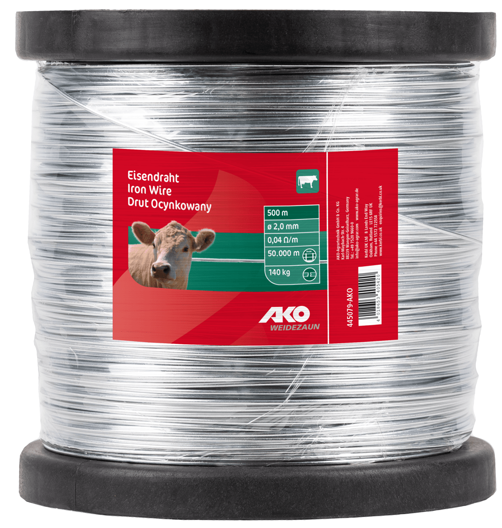 Drut Ogrodzeniowy AKO ocynk do Ogrodzeń Elektrycznych 500m FI 2.0