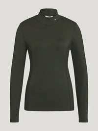 Tommy Hilfiger A/W 26 Golf Ava z długim rękawem Camo Green