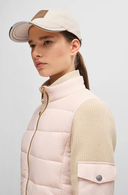 BOSS Equestrian Czapka z daszkiem ze skórzaną naszywką