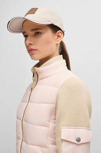 BOSS Equestrian Czapka z daszkiem ze skórzaną naszywką