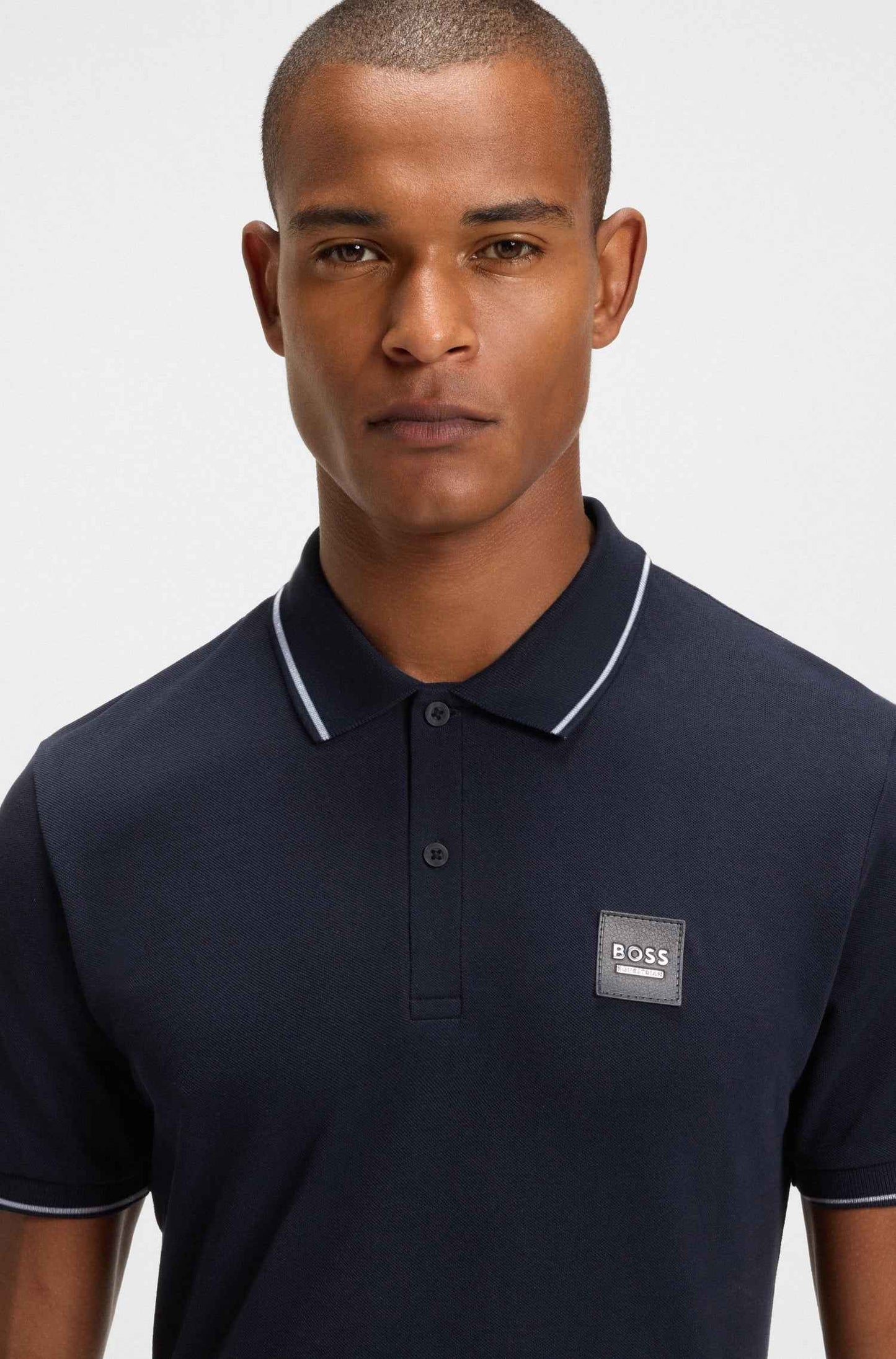 BOSS Equestrian Koszulka polo PAUL Polo Patch Sky Captain SS 2026