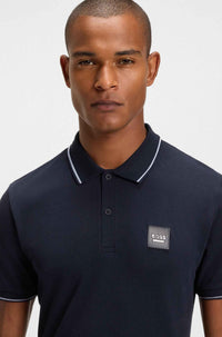 BOSS Equestrian Koszulka polo PAUL Polo Patch Sky Captain SS 2026
