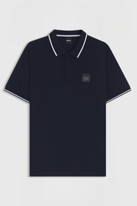 BOSS Equestrian Koszulka polo PAUL Polo Patch Sky Captain SS 2026