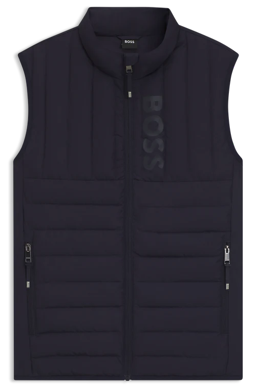 BOSS Equestrian Kamizelka pikowana RUBEN Sky Captain SS 2026