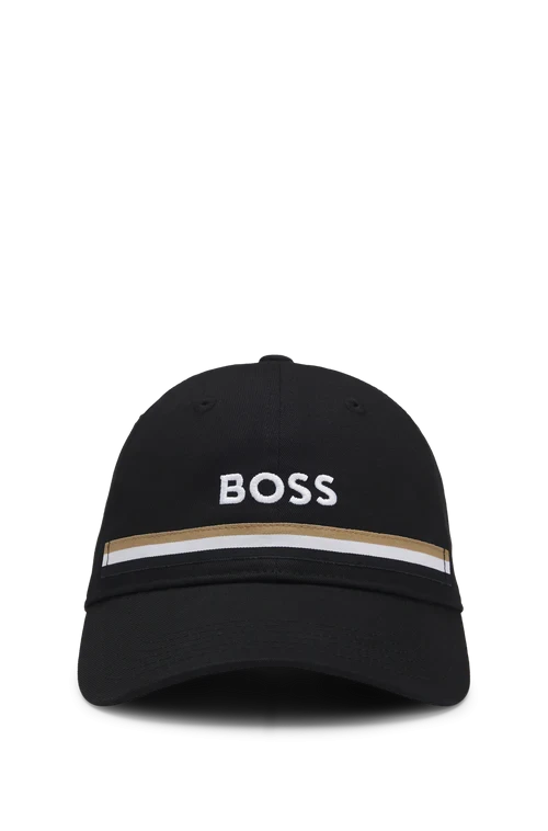 BOSS Equestrian Czapka z daszkiem haftowane logo Black SS 2026