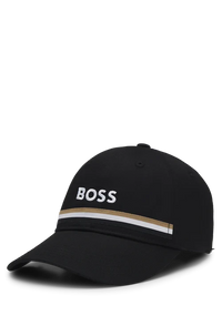 BOSS Equestrian Czapka z daszkiem haftowane logo Black SS 2026