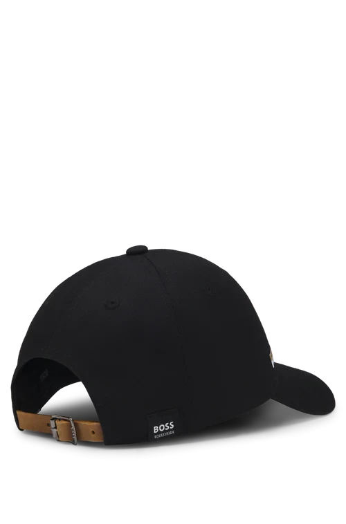 BOSS Equestrian Czapka z daszkiem haftowane logo Black SS 2026