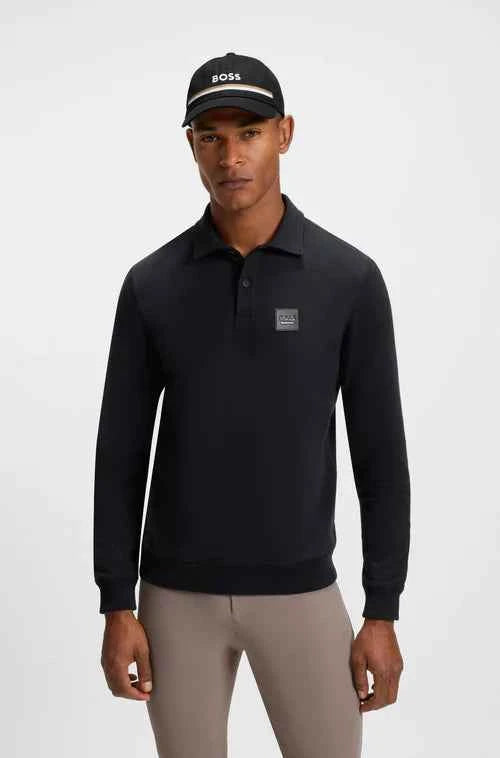BOSS Equestrian Czapka z daszkiem haftowane logo Black SS 2026
