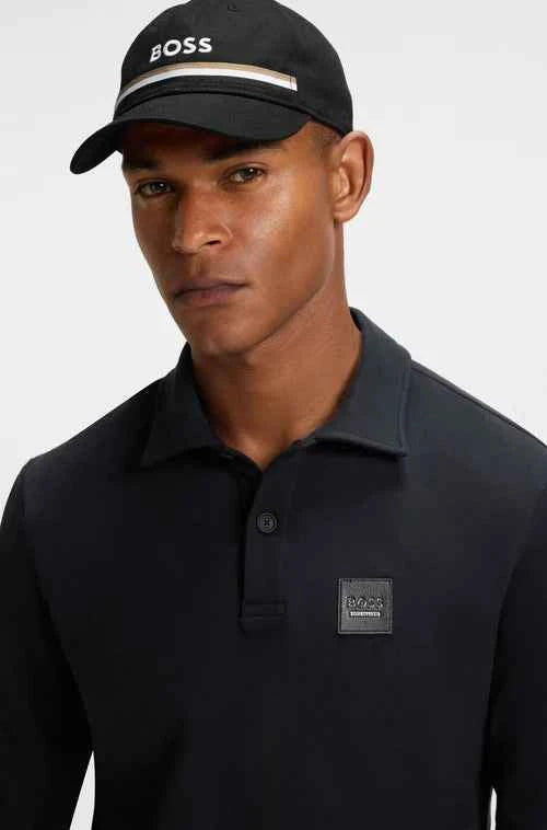 BOSS Equestrian Czapka z daszkiem haftowane logo Black SS 2026