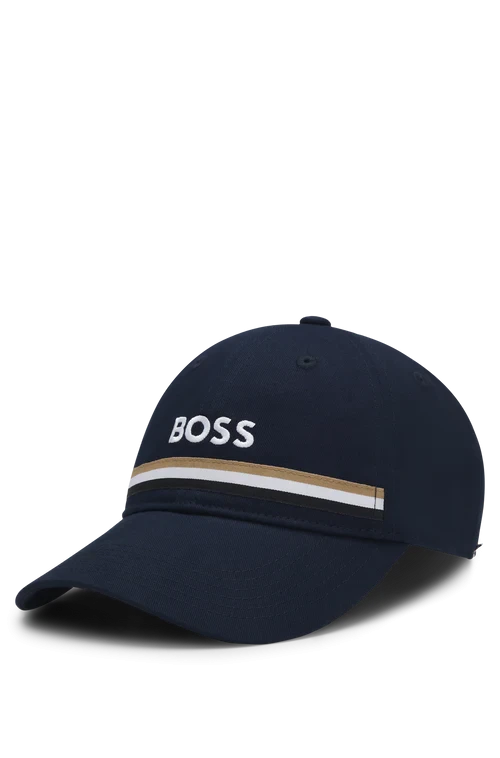 BOSS Equestrian Czapka z daszkiem haftowane logo Sky Captain SS 2026
