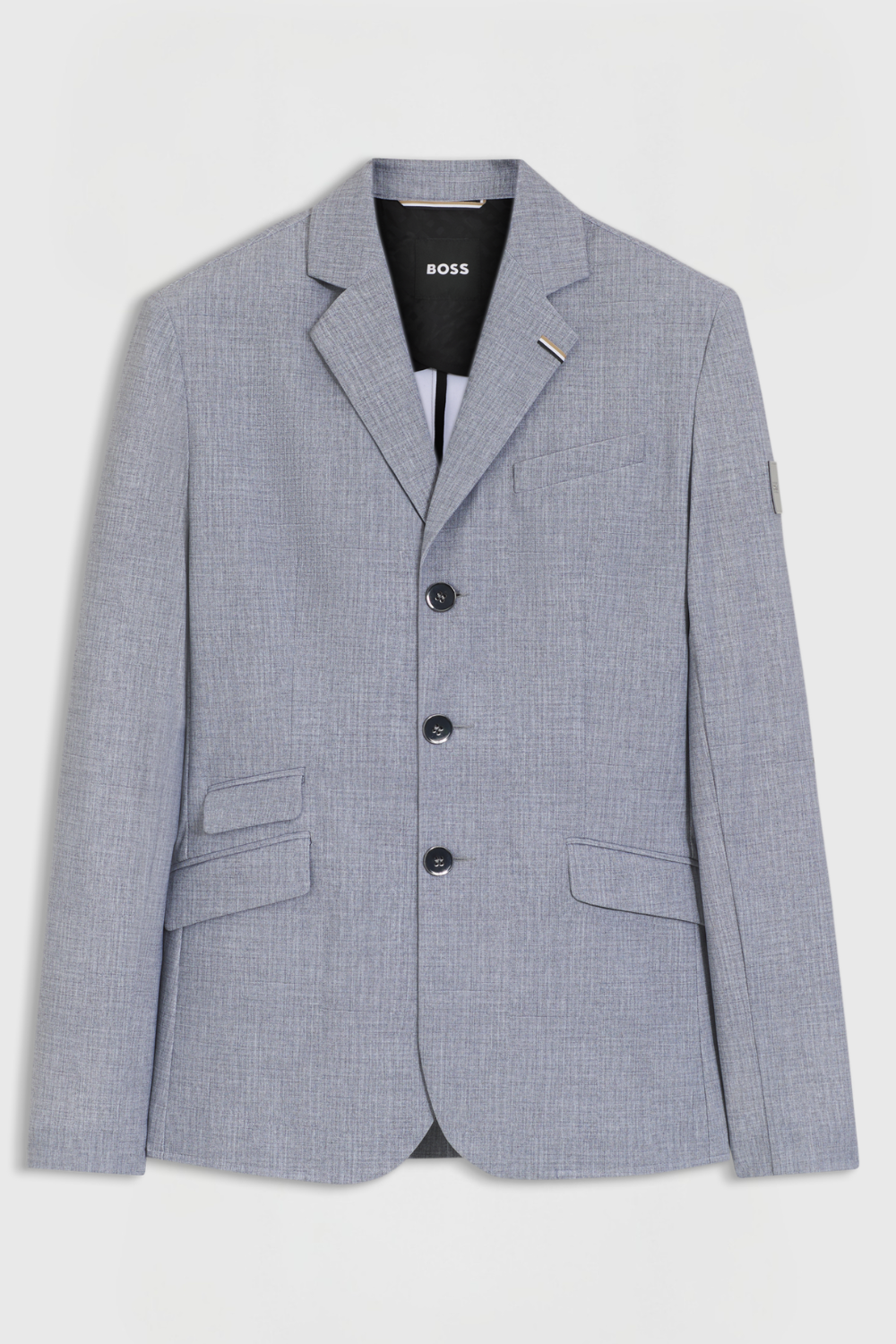BOSS AW 2026 Marynarka konkursowa Adrian Silver Grey Melange – zdjęcie 2