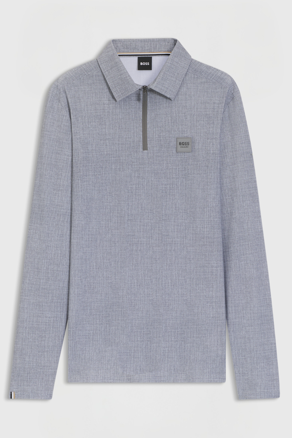 BOSS AW 2026 Koszulka treningowa męska Eaton Silver Grey Melange – zdjęcie 2