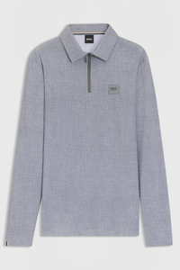 BOSS AW 2026 Koszulka treningowa męska Eaton Silver Grey Melange – zdjęcie 2