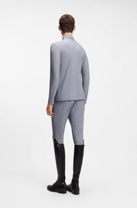 BOSS AW 2026 Koszulka treningowa męska Eaton Silver Grey Melange – zdjęcie 4