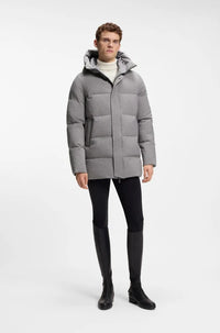 BOSS AW 2026 Parka pikowana Jaden Silver Grey Melange