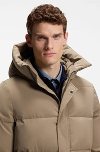 BOSS AW 2026 Parka pikowana Jaden Silver Grey Melange