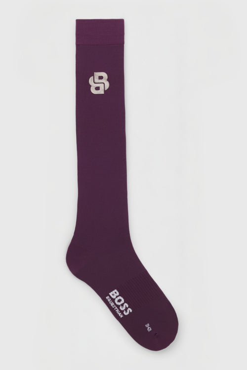 BOSS FW 2026 Podkolanówki Davina Deep Purple