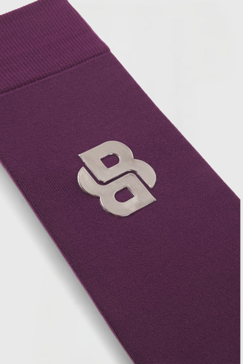 BOSS FW 2026 Podkolanówki Davina Deep Purple