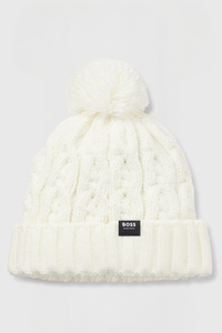 BOSS AW 2026 Czapka zimowa Bella Soft Cream – zdjęcie 2