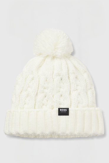 BOSS AW 2026 Czapka zimowa Bella Soft Cream – zdjęcie 2