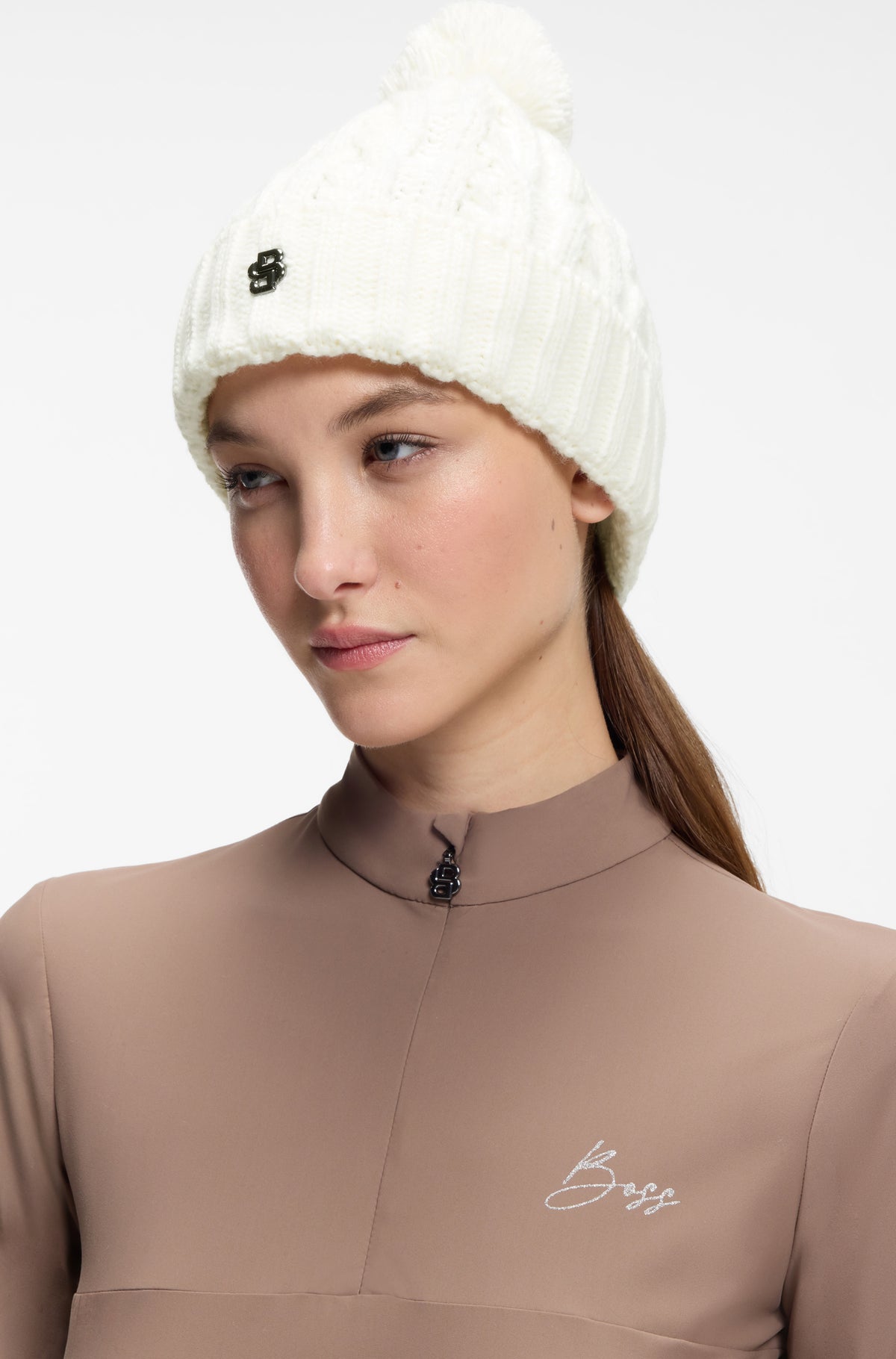 BOSS AW 2026 Czapka zimowa Bella Soft Cream