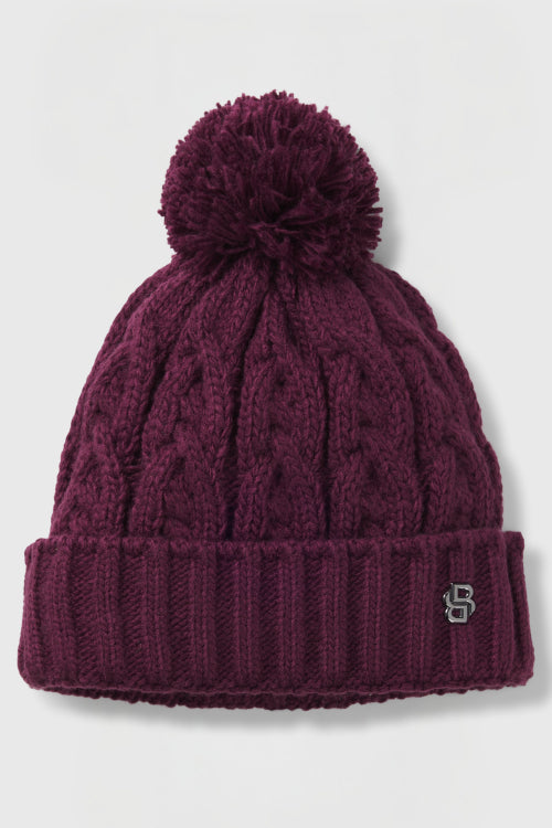 BOSS FW 2026 Czapka zimowa Bella Deep Purple
