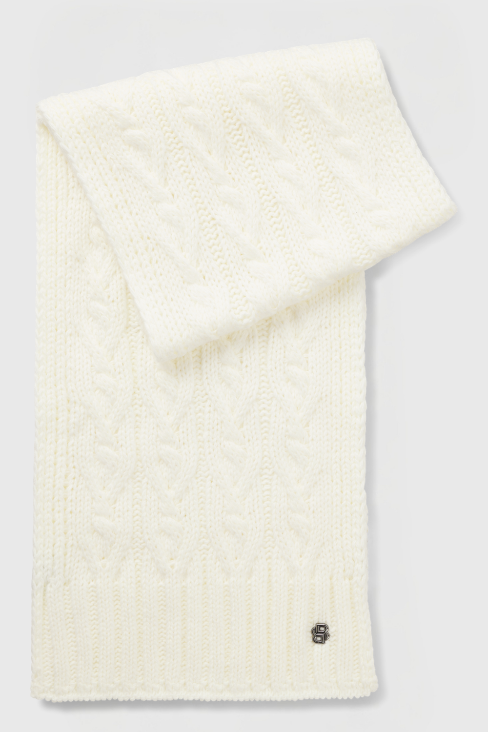 BOSS AW 2026 Szalik Bora Soft Cream – zdjęcie 2