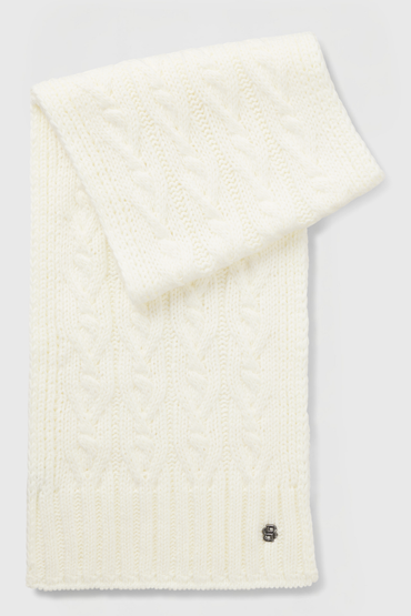 BOSS AW 2026 Szalik Bora Soft Cream – zdjęcie 2