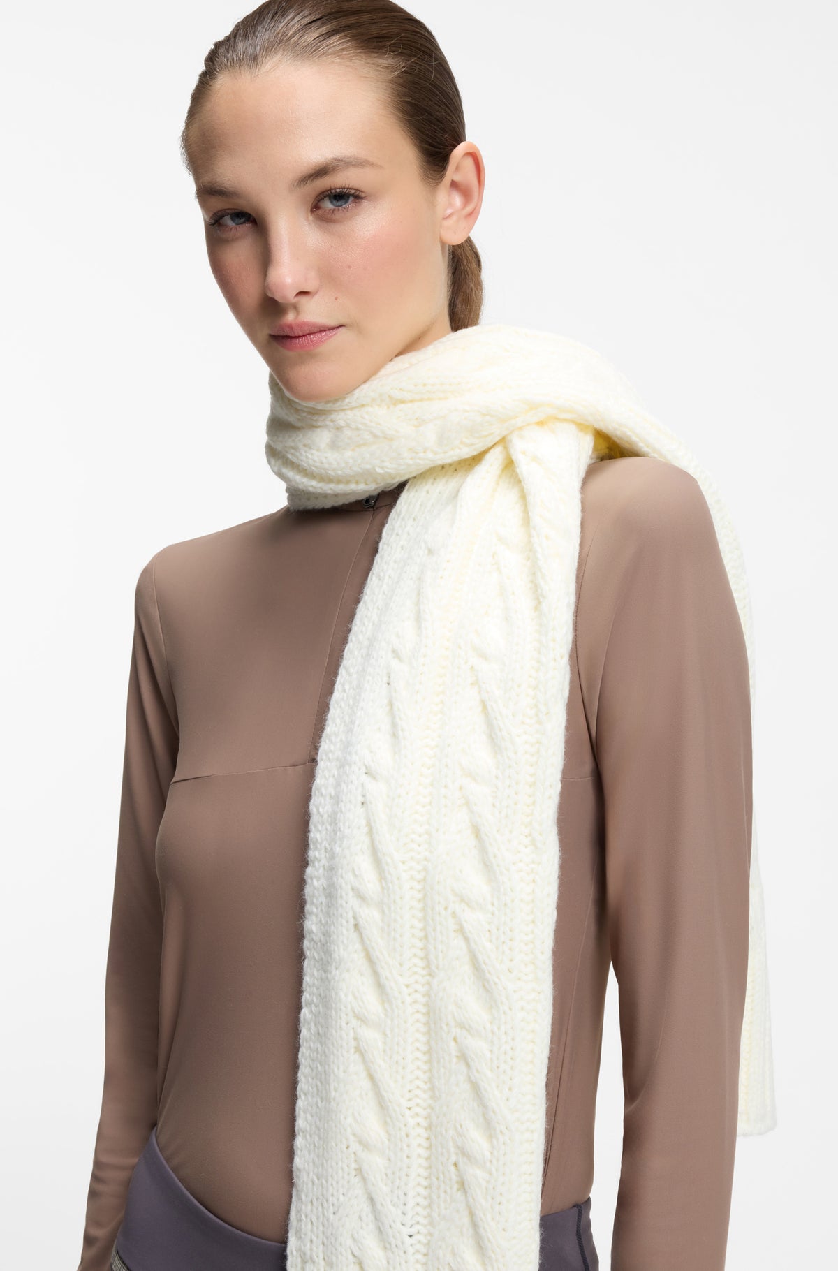 BOSS AW 2026 Szalik Bora Soft Cream