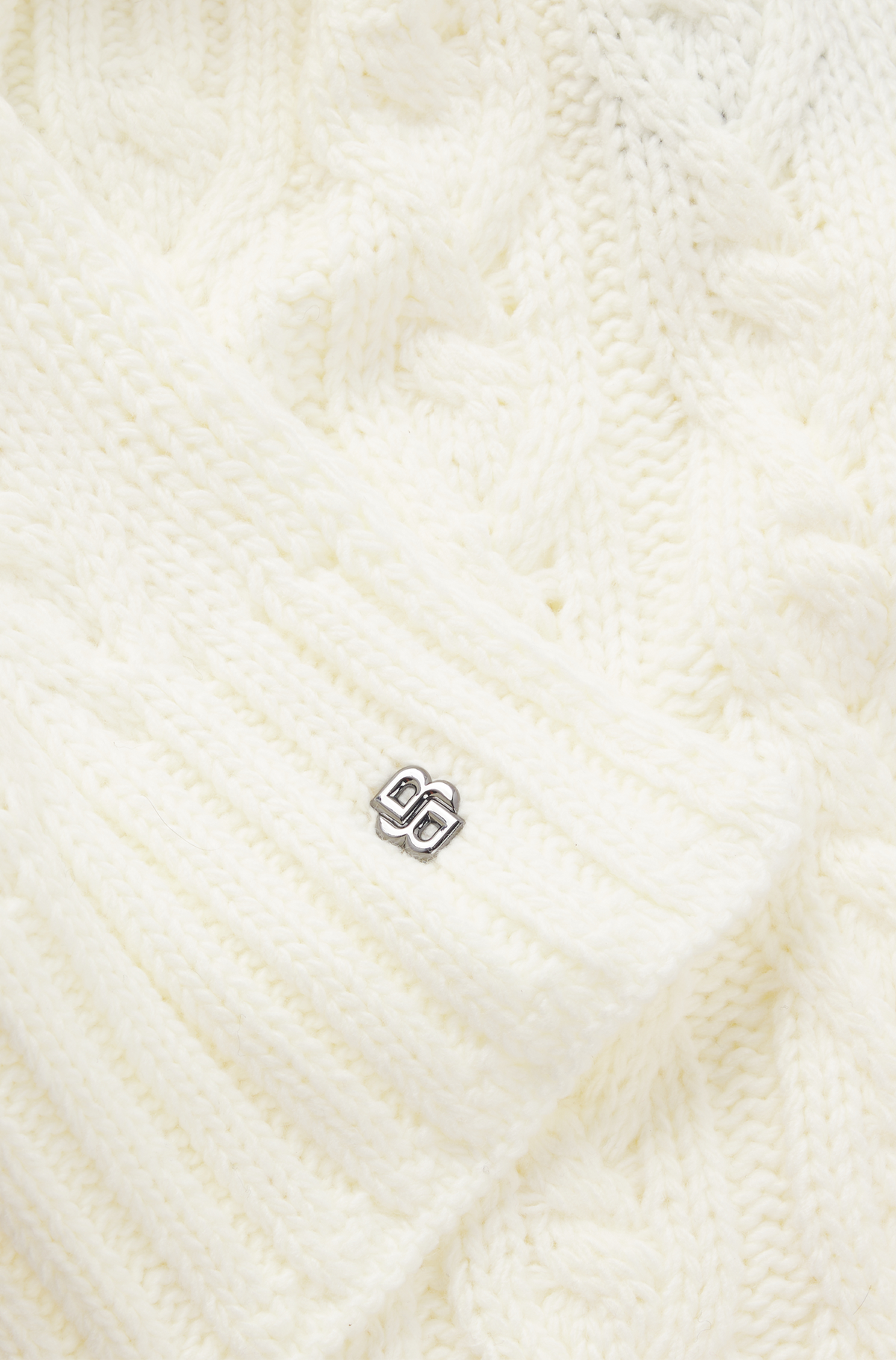 BOSS AW 2026 Szalik Bora Soft Cream – zdjęcie 4