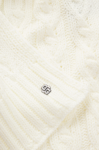 BOSS AW 2026 Szalik Bora Soft Cream – zdjęcie 4
