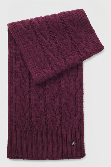 BOSS AW 2026 Szalik Bora Deep Purple – zdjęcie 2