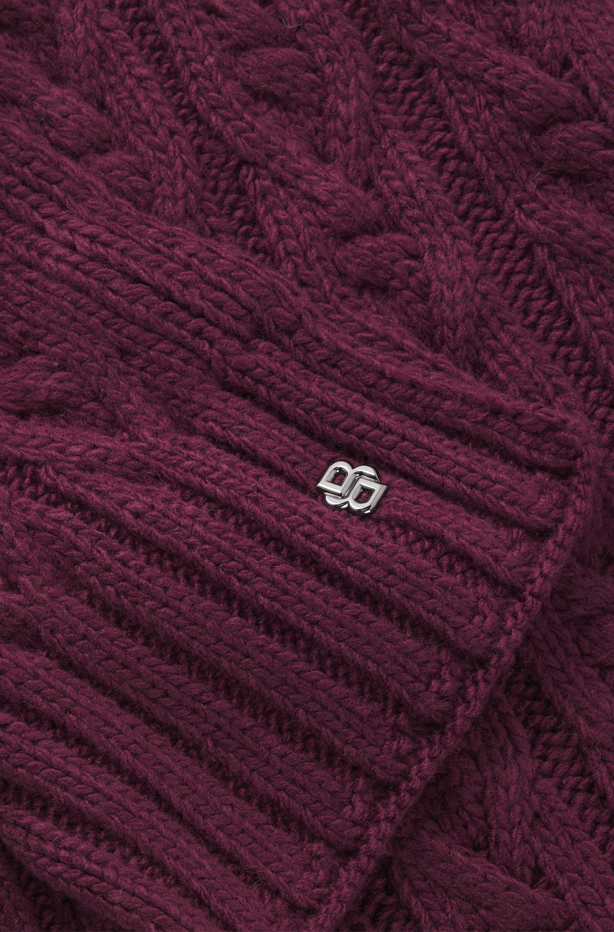BOSS AW 2026 Szalik Bora Deep Purple – zdjęcie 3