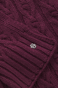 BOSS AW 2026 Szalik Bora Deep Purple – zdjęcie 3