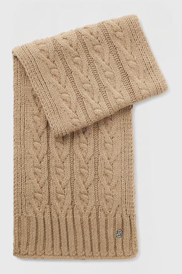 BOSS AW 2026 Szalik Bora Walnut – zdjęcie 2