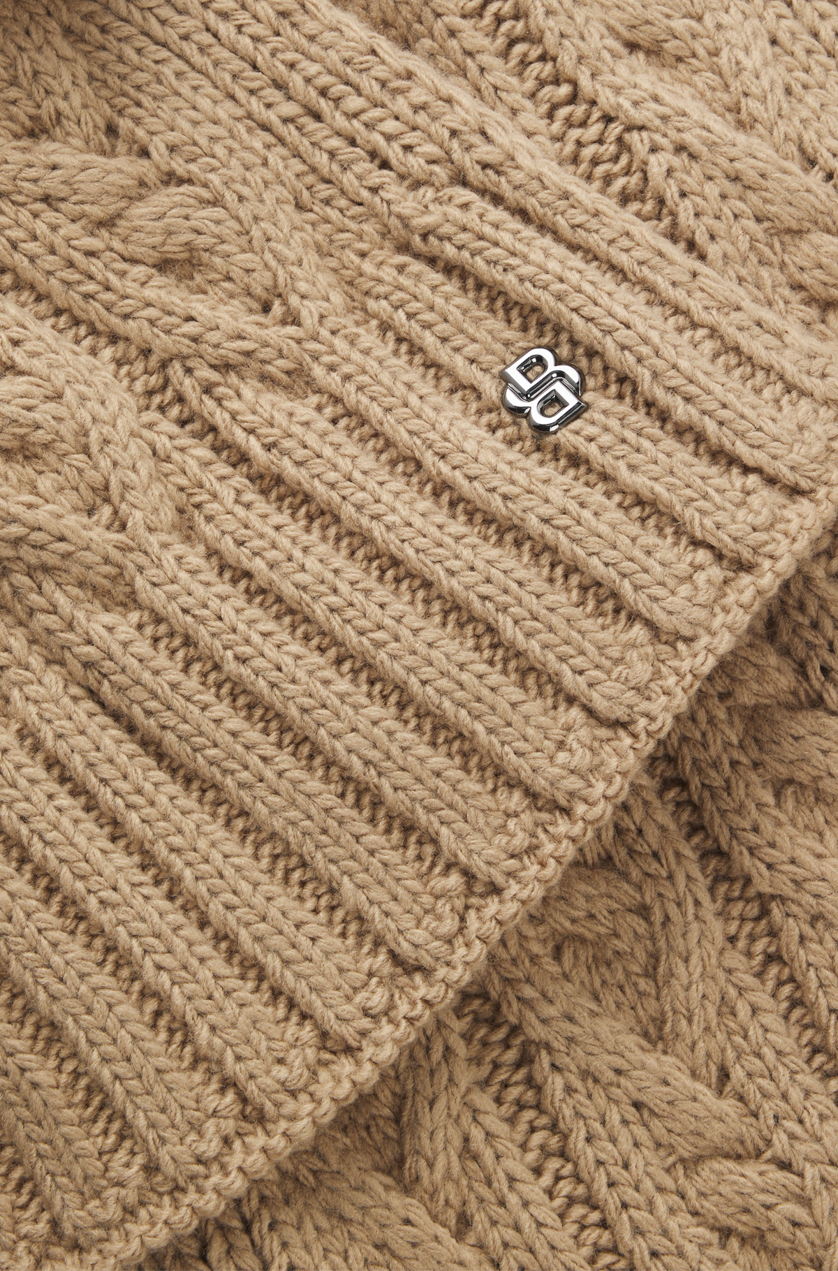 BOSS AW 2026 Szalik Bora Walnut – zdjęcie 4