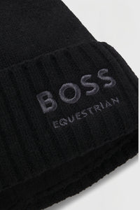 BOSS FW 2026 Czapka zimowa Ron Black