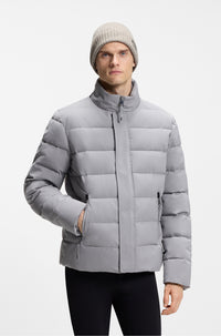 BOSS FW 2026 Czapka zimowa Ron Grey Melange