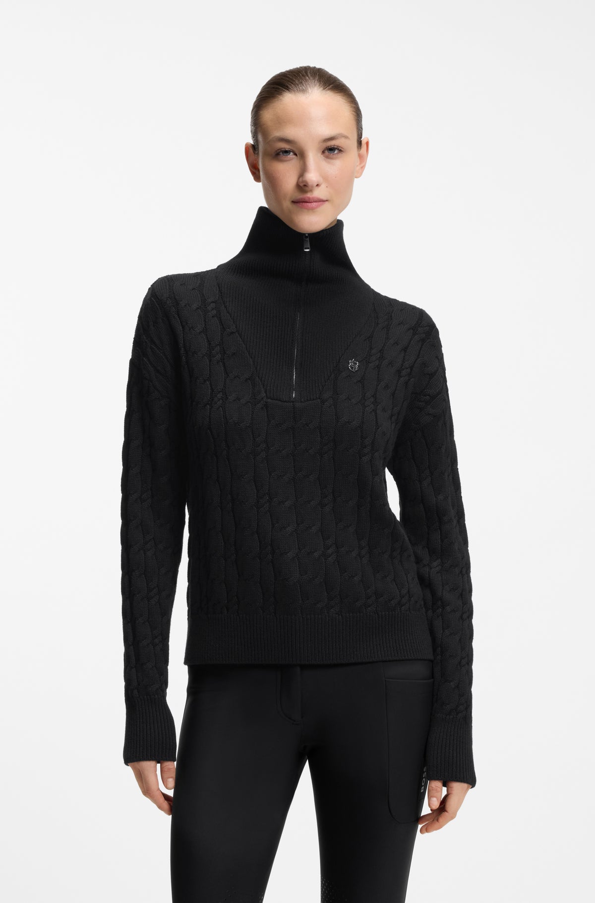 BOSS AW 2026 Sweter damski Ella Black