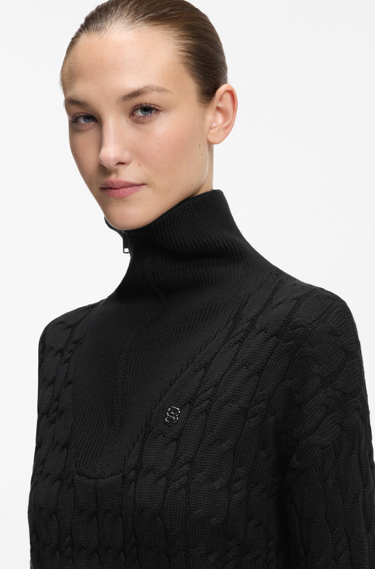 BOSS AW 2026 Sweter damski Ella Black – zdjęcie 3