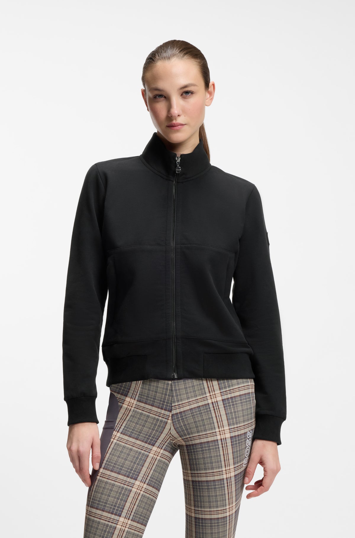 BOSS AW 2026 Bluza treningowa damska Ally Black – zdjęcie 4
