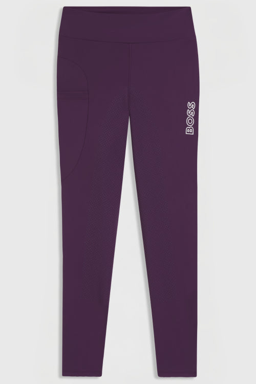 BOSS FW 2026 Legginsy Harriett Deep Purple