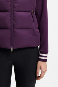 BOSS AW 2026 Kamizelka pikowana Viola Deep Violet
