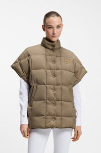 BOSS AW 2026 Peleryna pikowana Demi Walnut