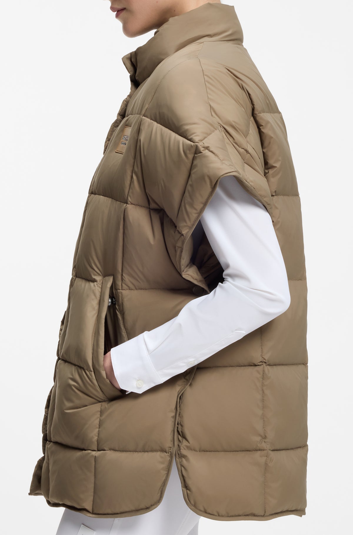 BOSS AW 2026 Peleryna pikowana Demi Walnut – zdjęcie 5