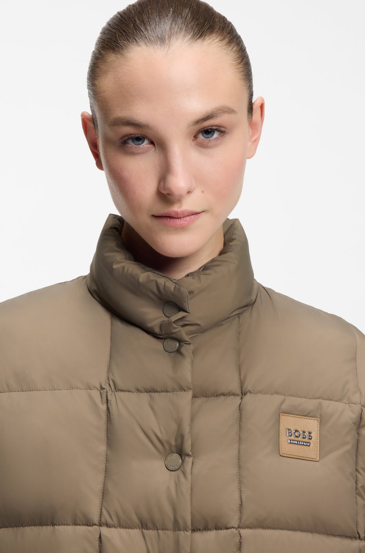 BOSS AW 2026 Peleryna pikowana Demi Walnut – zdjęcie 4
