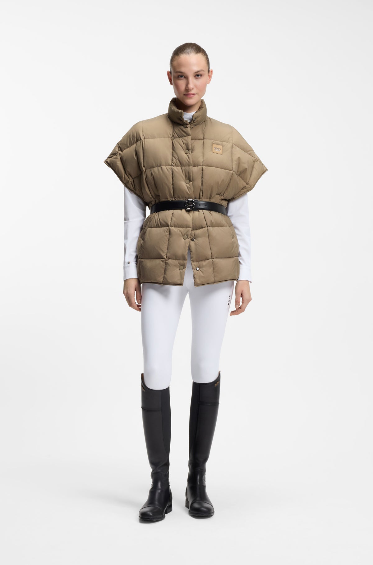 BOSS AW 2026 Peleryna pikowana Demi Walnut – zdjęcie 3